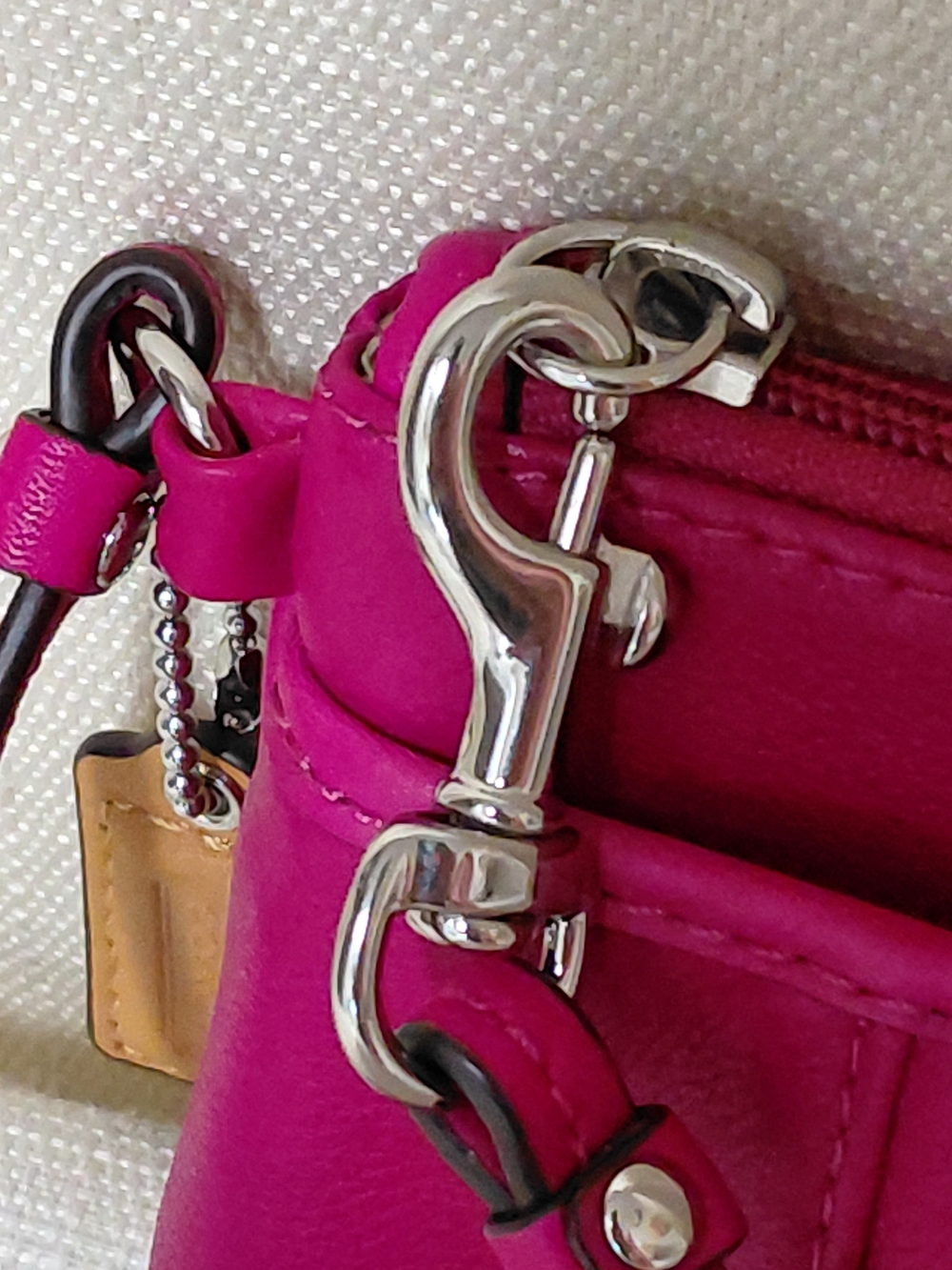 COACH Plum Pink Wristlet Clutch - Picture 7 of 8